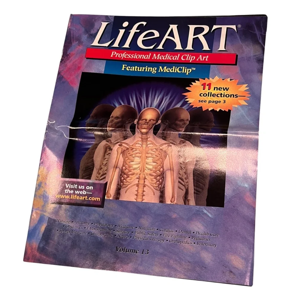 Vintage LifeART Medical Nursing Clip Art CD-ROM Complete Set Sealed Disc